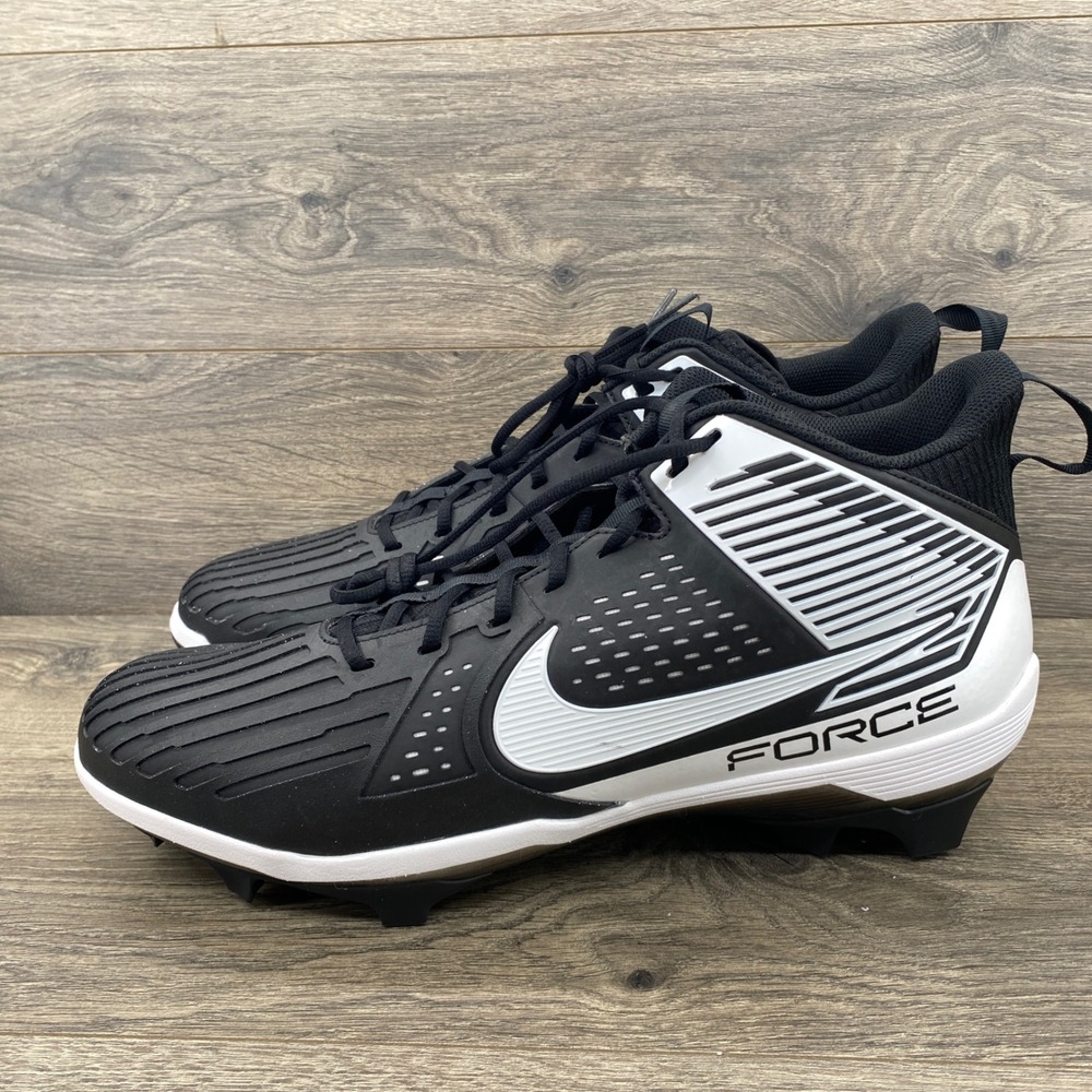 Nike Force Savage Pro 3 Football Cleats Mens 17 Black White DA5453-005